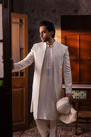 White Sherwani